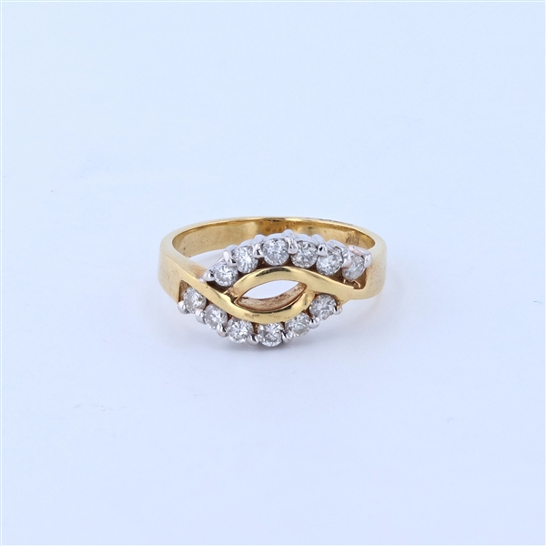 14KT Yellow Gold Diamond Ring -PNR-