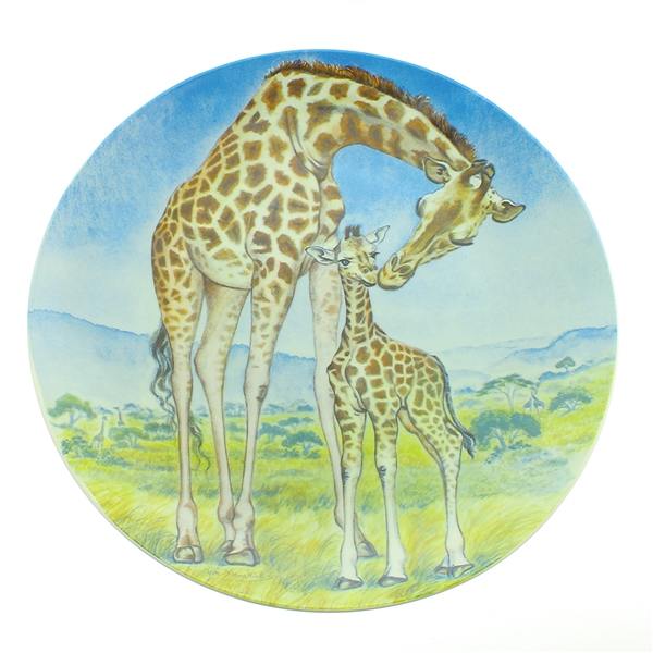 1981 "A Kiss for Mother" River Shore Ltd. by Yin-Rei Hicks Collectable Plate with Certificate 