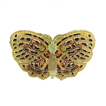 Gold Majestic Butterfly Christal Couture Designer Swarovski Crystal Elements Handbag!