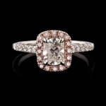 App: $5,550 0.69ct SI1 CLARITY F COLOR CENTER Diamond 18K White Gold Ring (1.06ctw Diamonds) EGL CERTIFIED (Vault_RR01) 