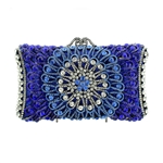 Spectacular Odyssey Blue Swarovski Crystal Elements Handbag!