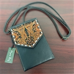 MYRA PRAIRIE TIMES PETITE HAND-TOOLED BAG IN COAL 