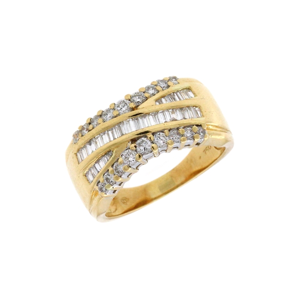 18KT Yellow Gold 0.95CT Diamond Ring -PNR-