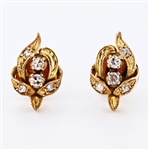 14K Yellow Gold Diamond Earrings -PNR-