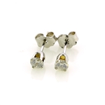 0.28 Carat No Reserve Auction Opportunity! Diamond Earrings in 14KT White Gold! 