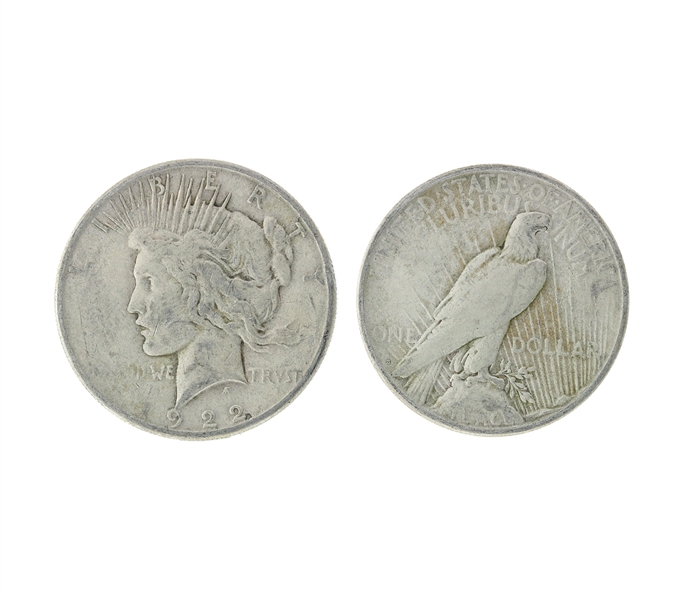 1922 U.S. Peace Silver Dollar Coin