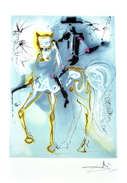 SALVADOR DALI La Picador Print, 22.5" x 14.25"