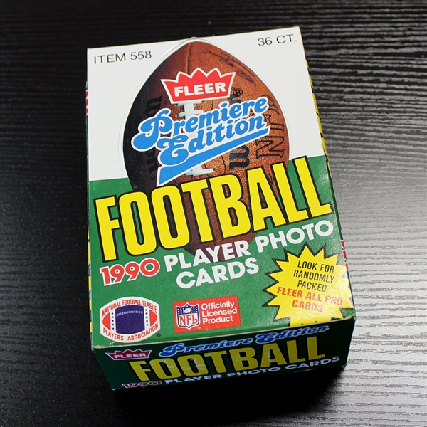  1990 Fleer Premier Edition Football Player Photo Card Set