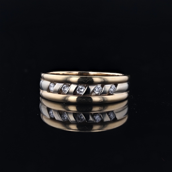 14KT Yellow Gold Diamond Ring -PNR-