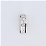 14KT White Gold Diamond Pendant -PNR-