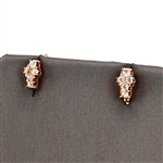 14K Yellow Gold 0.70CT Diamond Earrings -PNR-