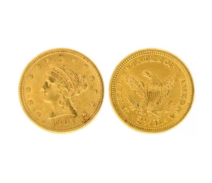 1907 $2.50 U.S. Liberty Head Gold Coin