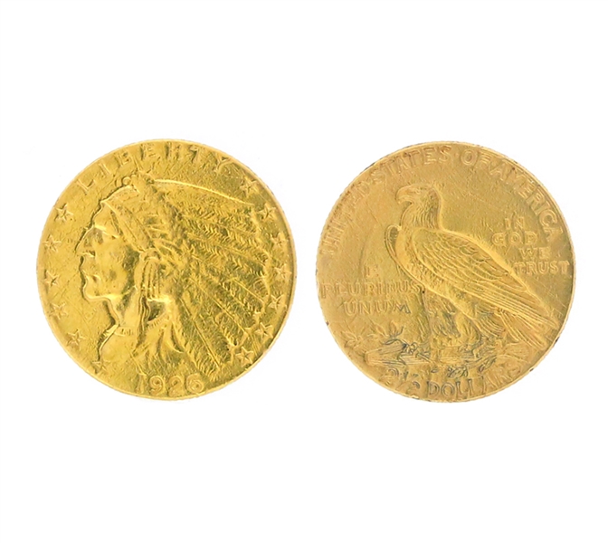 1926 $2.50 U.S. Indian Head Gold Coin