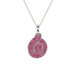 Ruby Sterling Silver Pendant 