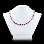 App: $76,122 36.82ctw BURMESE Ruby and 3.91ctw Diamond Platinum Necklace (GIA CERTIFIED) (Vault_R50) 