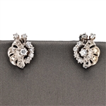 14K Yellow Gold 0.80CT Diamond Earrings -PNR-