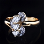 14K Yellow Gold 0.50CT Diamond Ring -PNR-