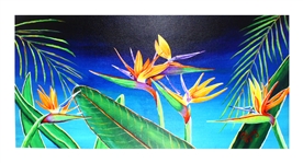 Bird of Paradise, Canvas Giclée, 24" x 12", Print