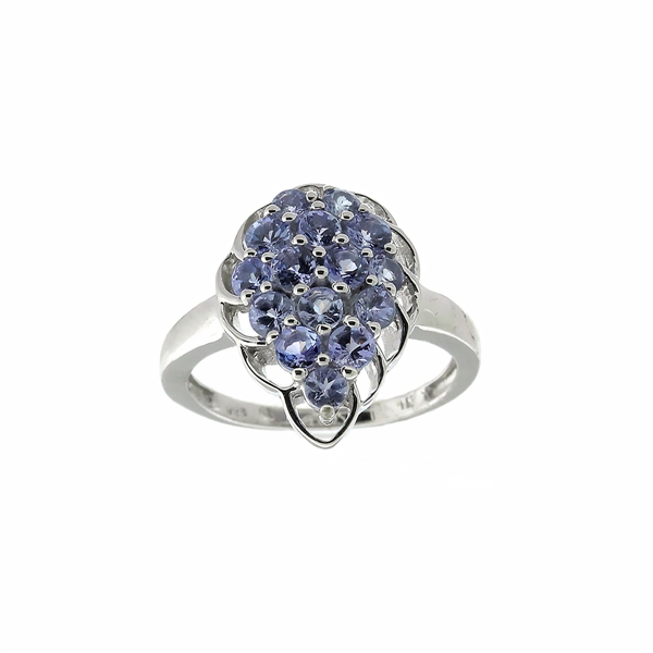 Tanzanite Gemstone 925 Sterling Silver Size 7 Ring 