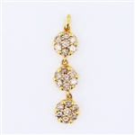 18K Yellow Gold 0.85CT Diamond Estate Pendant -PNR-