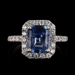 App: $9,100 3.06ct Tanzanite and 0.76ctw Diamond 18KT White Gold Ring (Vault_RR01) 