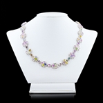 App: $122,570 40.42ctw UNHEATED MultiColor Sapphire and 8.49ctw Diamond Platinum Necklace (GIA CERTIFIED) (Vault_R50) 