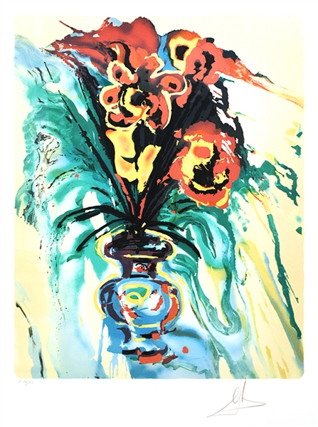 SALVADOR DALI Galas Bouquet Print, 34" x 24"