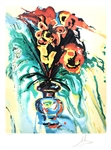 SALVADOR DALI Galas Bouquet Print, 34" x 24"