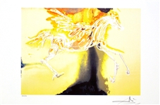 SALVADOR DALI Pegasus Print, 22" x 14.5"