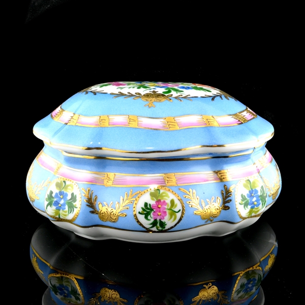 Porcelain Blue Floral Box