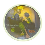 1981 "After the Party" Edwin M. Knowles by Norman Rockwell Collectable Plate with Certificate 