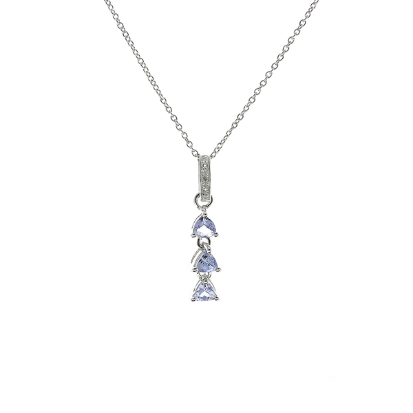 Tanzanite Sterling Silver Pendant 