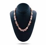 App: $62,380 60.70ctw Morganite and 1.44ctw Diamond 14K Rose Gold Necklace (Vault_R50) 