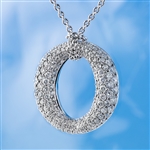 18KT White Gold, 1.89CT Round Brilliant Cut Diamond Pendant (VGN B-139)