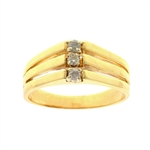 14KT Yellow Gold 0.17CT Diamond Ring -PNR-