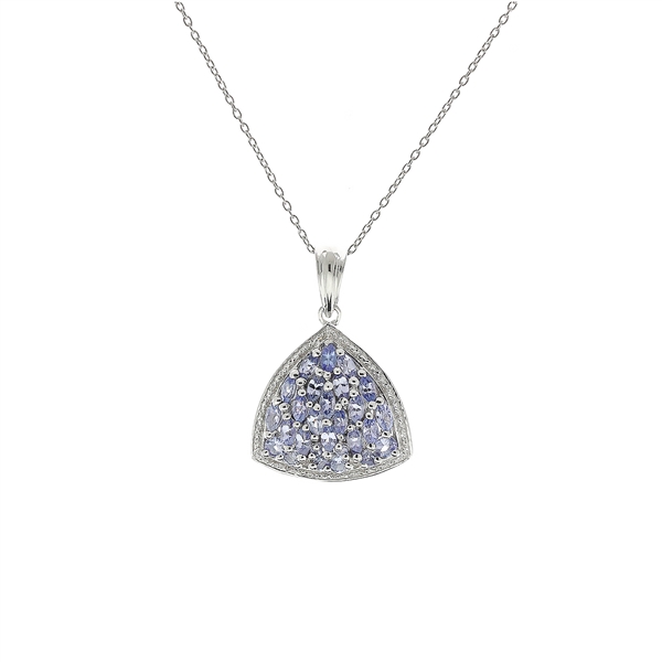 Tanzanite Sterling Silver Pendant 