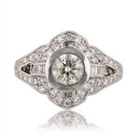 0.80ct CENTER Diamond Platinum Ring (1.44ctw Diamonds) (Vault_R51) 