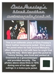 Elvis Presley Black Biker Jacket Swatch with Certificate