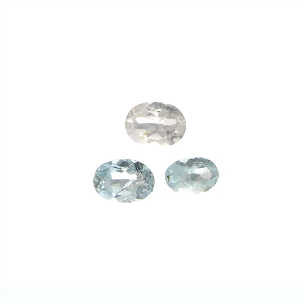 2.83CT Oval Cut Natural Aquamarine Parcel