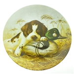 1987 "Dog Tired - The Springer Spaniel" Edwin M. Knowles by Lynn Kaatz Collectable Plate with Certificate 