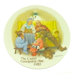 1980 "The Bedtime Story" Edwin M. Knowles by Joseph Csatari Collectable Plate with Certificate 