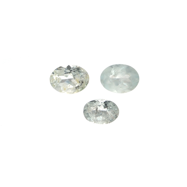 2.79CT Oval Cut Natural Aquamarine Parcel