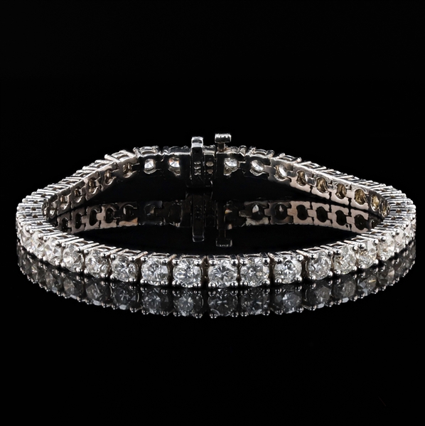 11.88ctw Diamond 14K White Gold Bracelet (Vault_R51) 