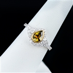 1.06ct Alexandrite and 0.54ctw Diamond 18K White and Yellow Gold Ring (GIA CERTIFIED) (Vault_R51) 