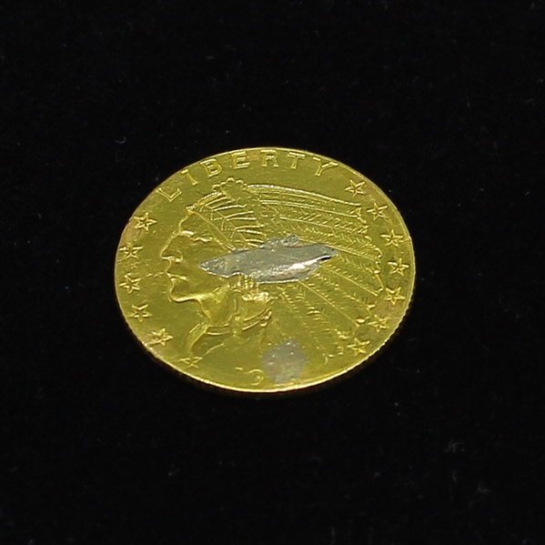 RARE HISTORIC GOLD COIN! Indian Head $2.50 Gold Coin Date 1911-D