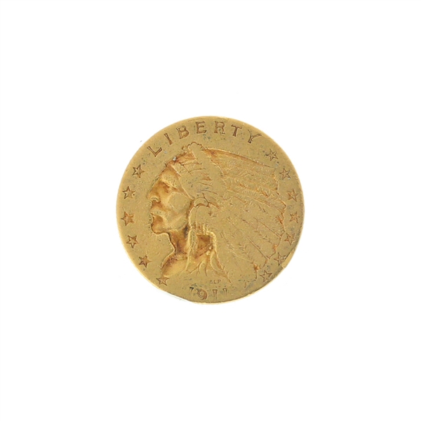 1911 $2.50 U.S. Indian Head Gold Coin