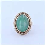 14KT Yellow Gold Jade Ring -PNR-