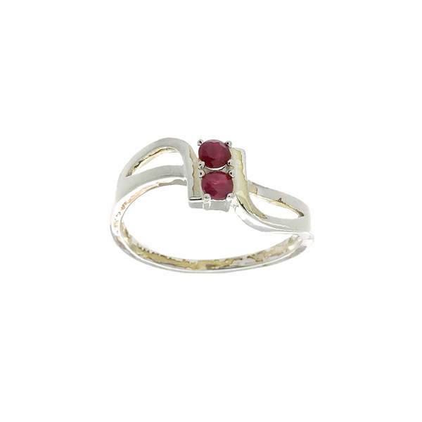 Ruby Gemstone 925 Sterling Silver Size 7 Ring 