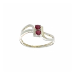 Ruby Gemstone 925 Sterling Silver Size 7 Ring 