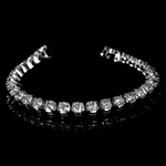 Rare Opportunity! 8.06CT Round Brilliant Cut Custom Made Diamond Bracelet with 14KT White Gold! Great Asset Investment!  (VGN A-44) 